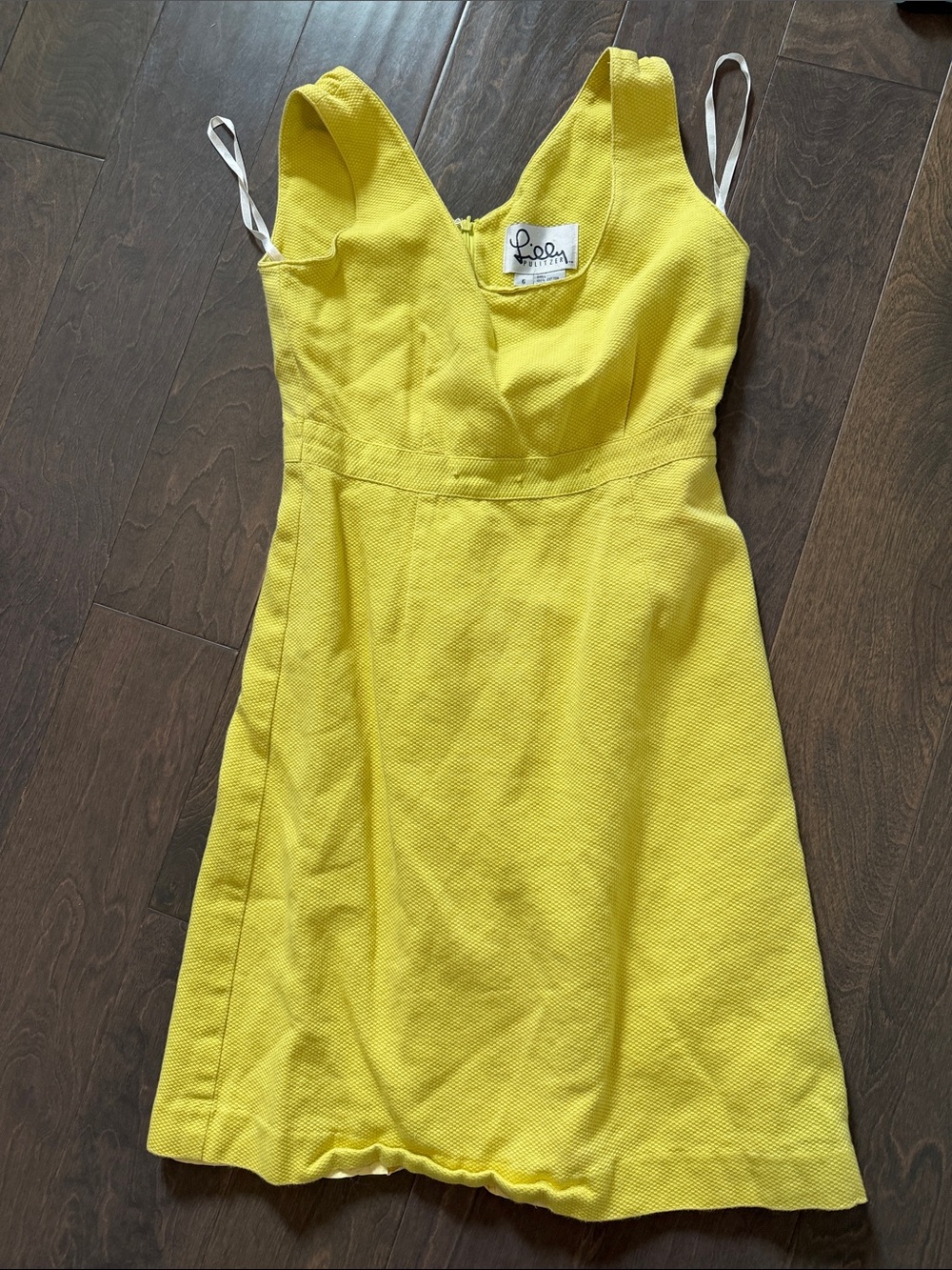 Lilly Pulitzer Bright Yellow Textured V-Neck Dress